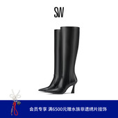 早春新品 BOOT VINNIE ZIP 尖头马蹄跟拉链细高跟长靴女
