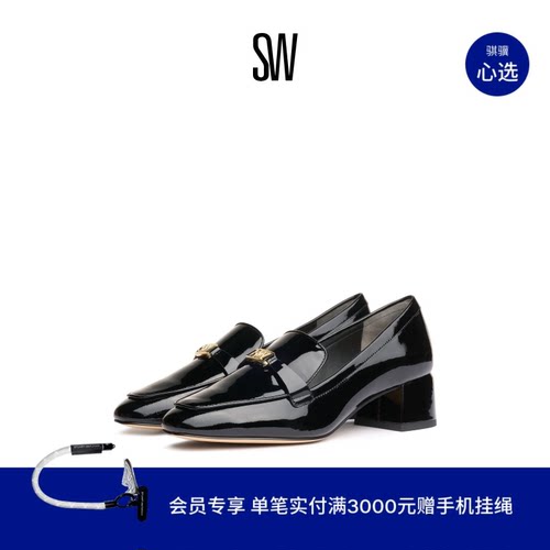 SW25春季新款粗高跟中口乐福鞋