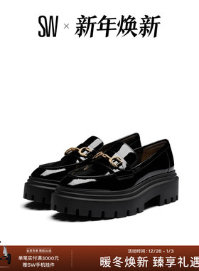 SW OWEN BUCKLE ULTRA LUG LOAFER 学院风厚底乐福鞋女小皮鞋