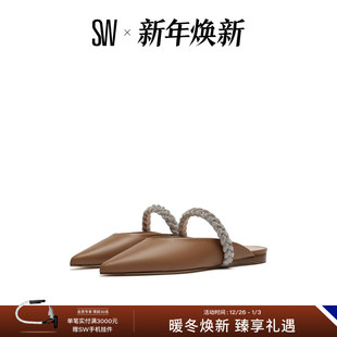 单鞋 尖头绑带浅口平底鞋 FLAT 女 ADDISON