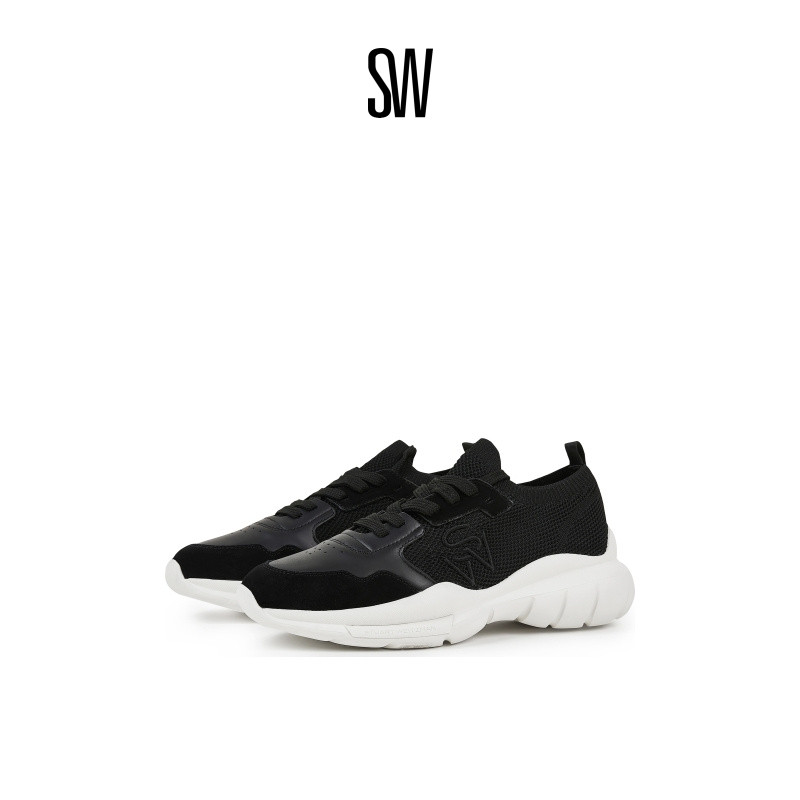 Stuart Weitzman/SW 5050 SNEAKER 网面一脚蹬厚底老爹鞋运动鞋