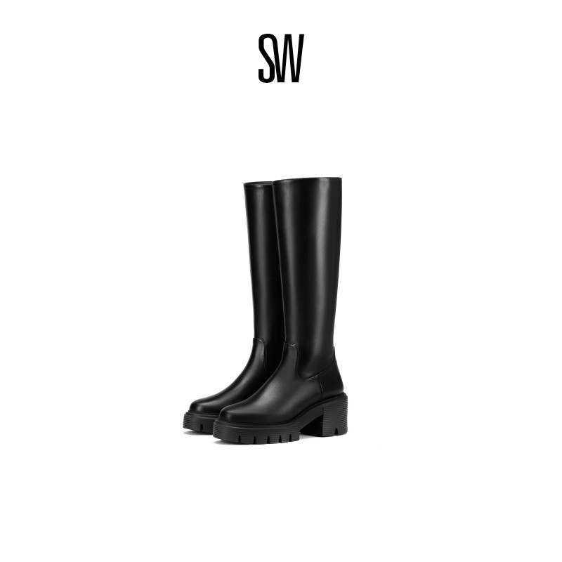 SW SOHO KNEE-HIGH BOOT 秋冬厚底骑士靴长筒靴女及膝靴