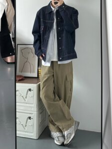 套装男生休闲外套高级感痞帅套装2024春季新款夹克男装衣服两件套