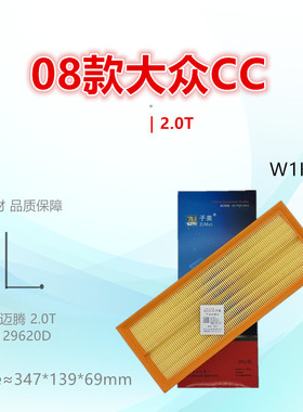 W1K0适配CC高尔夫GTI 迈腾 帕萨特 尚酷 夏朗 速腾 途观 空气滤芯