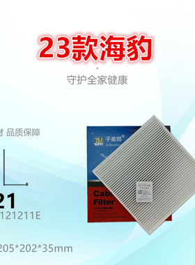 C121适配比亚迪D1 海豹 护卫舰07 宋Plus 宋Pro EV 空调滤芯