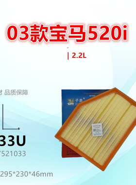 B033U适配宝马520i 523i 525i 530i 630i 2.2L 2.5L空气滤芯