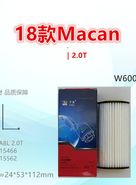 W6002Z/1适配18款迈凯Macan 卡宴 科迪亚克 速派 2.0T机油滤芯