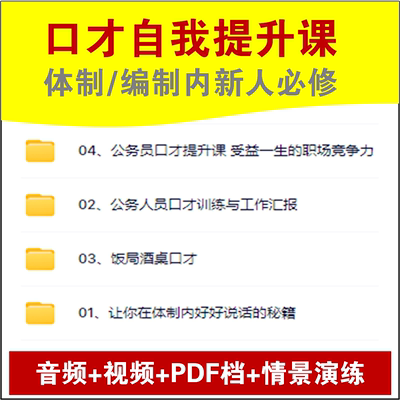 体制编制内公务员口才修养课工作汇报会议发言稿酒桌文化社交情商