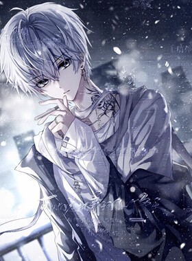 21张打包 清晰无水印 原创头像 雪天 修直购 日漫风帅气男生头像