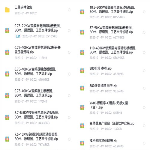 汇川MD380矢量变频器全套量产方案源代码程序说明书BOM原理图PCB