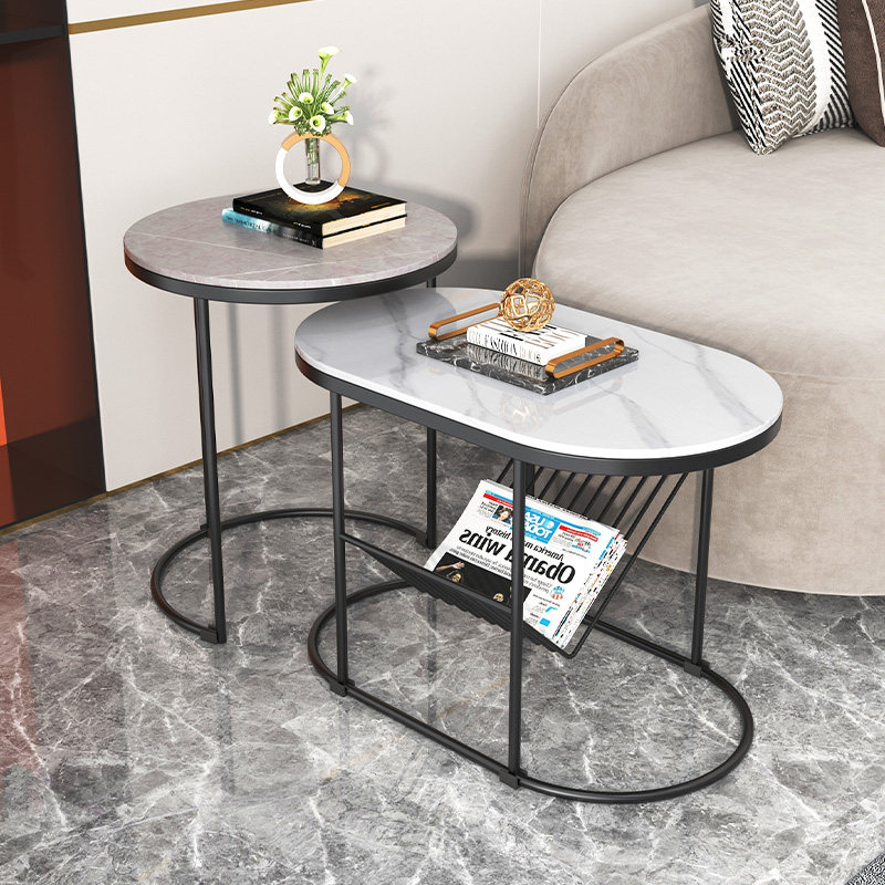 沙发边几角几椭圆形组合简约小户型客厅小茶几家用阳台岩板小桌子,住宅家具,角几/边几,淘宝优惠券,粉丝福利购,淘宝优惠卷
