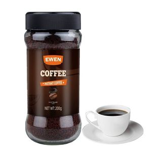 黑速溶 instant coffee powder 拿铁咖啡罐 office浓郁200g美式