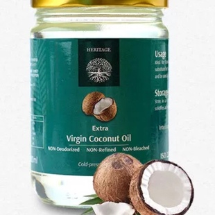 coconut oil 冷压初榨 椰子油  cold pressed Extra Virgin