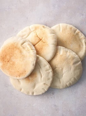 Pocket pita Bread 埃及风无加糖阿拉伯大饼whole-wheat 冷冻保存
