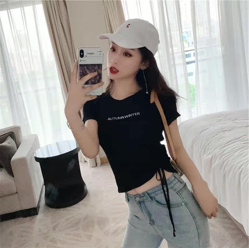 上衣女2020夏装新款韩版圆领字母修身抽绳高腰心机针织短袖T恤在类目 3C数码配件, 电子元器件市场, 电子元件, 其它元器件中 - 来自Buy2taobao.com提供专业的淘宝代购服务