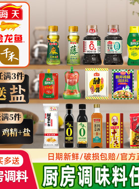 海天调料组合小瓶装宿舍用调味料生抽酱油醋小样厨房炒菜调味品