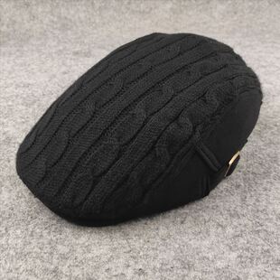 秋天鸭舌帽欧美范时尚前进帽 男女简约复古帽子中青年冷天灰色帽