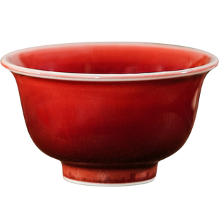 景德镇官方陶瓷郎红主人杯茶具家用茶杯新婚送礼个人专用杯送长辈