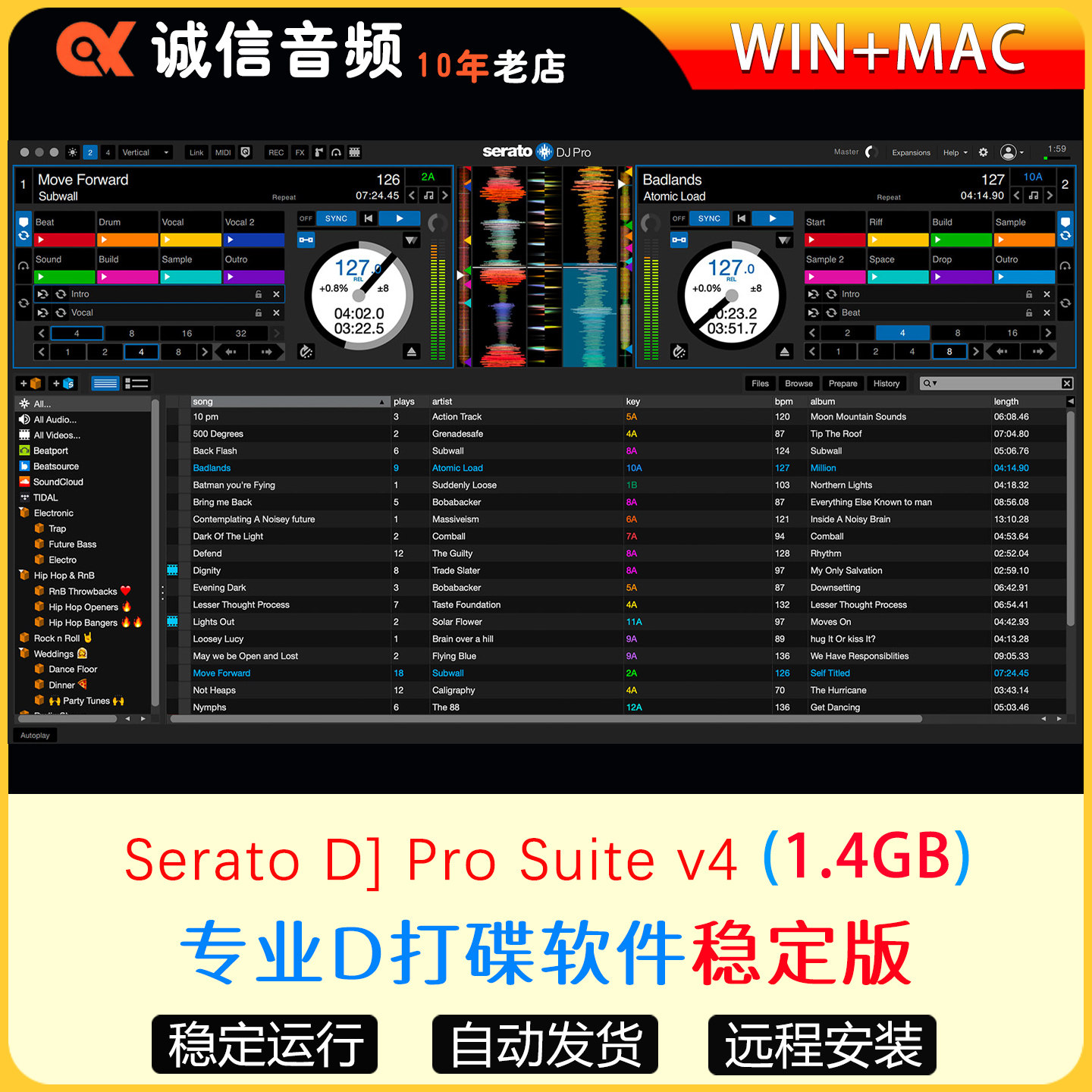 Serato DJ Pro Suite v4 专业DJ打碟软件中英文版 WIN+MAC