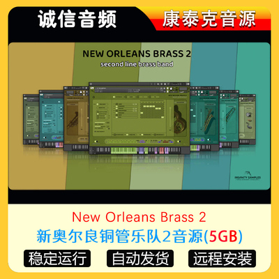 新奥尔良铜管乐队2音源Insanity Samples New Orleans Brass 2