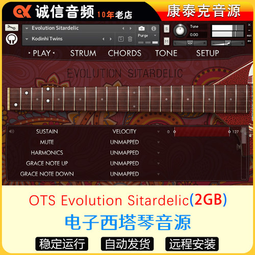 电子西塔琴音源Orange Tree Samples Evolution Sitardelic
