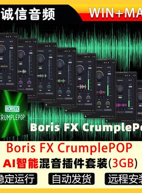AI智能混音插件套装-Boris FX CrumplePop Pro WiN-MAC
