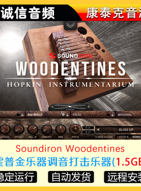 霍普金乐器独特打击乐器音源Soundiron Woodentines 康泰克音源