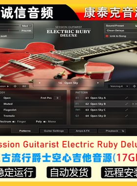 流行爵士空心吉他音源Session Guitarist Electric Ruby Deluxe