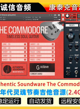 60年代经典灵魂节奏吉他音源Authentic Soundware The Commodore