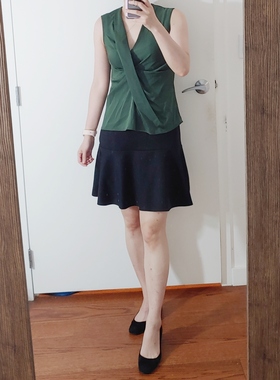 思思美代 代购 dvf 春夏新品  胸前装饰 真丝 背心 上衣 jessie