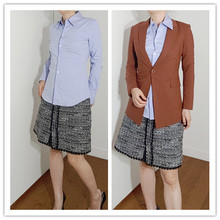 思思美代theory 秋冬新品 高棉修身 笔挺长袖尖领 衬衫perfect