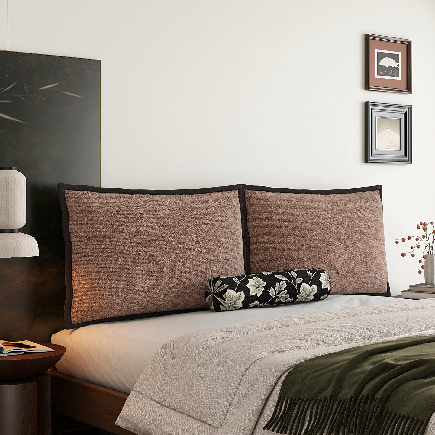 酒店民宿加厚床头软包靠背无床头榻榻米定制靠垫新中式沙发大靠枕