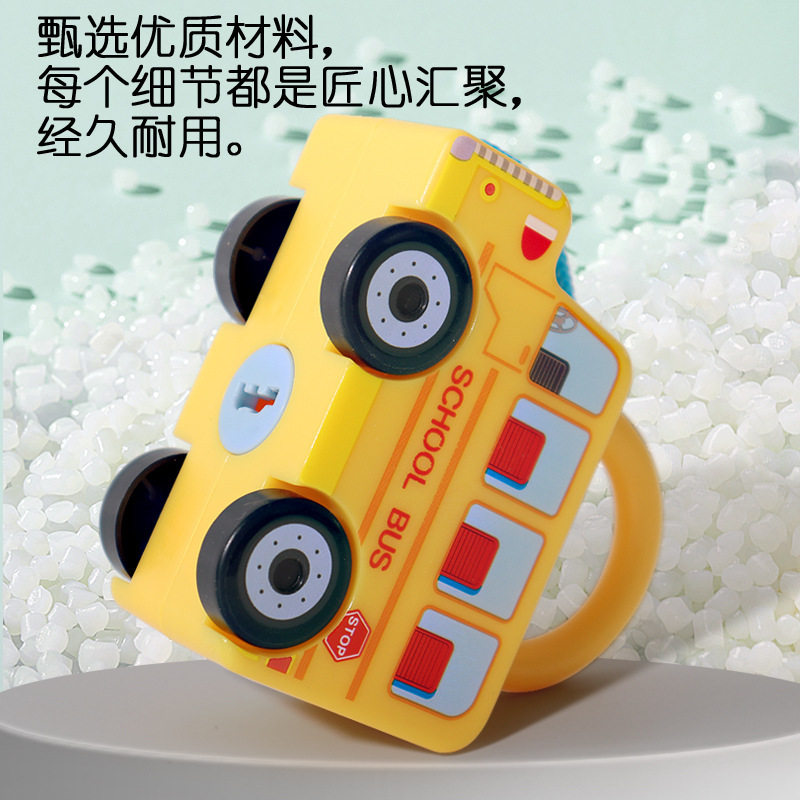 迷你彩色小锁幼儿园早教玩具小挂锁箱包锁头儿童教具开锁钥匙车队