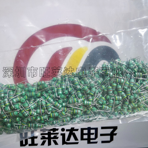 色环电感1W 0510-4.7MH(472K)1包1000PCS黄紫红直插色码定型偏门