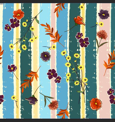 四方连续花型设计格式分层