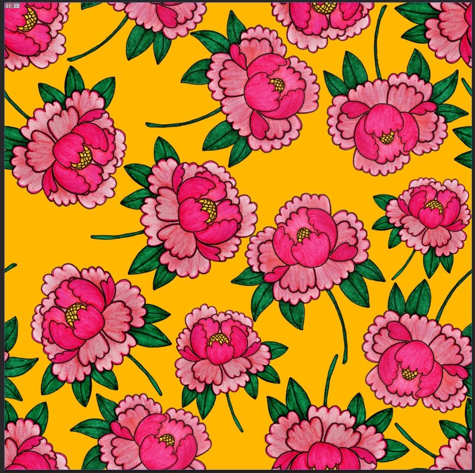 四方连续花型设计PSD TIF印花格式 素材  花朵手绘水彩T2-46,商务/设计服务,设计素材/源文件,淘宝优惠券,粉丝福利购,淘宝优惠卷