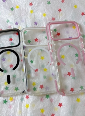 ins简约小众透明磁吸壳适用苹果17promax手机壳iPhone16新款保护套15 /14/13全包硅胶防摔日韩