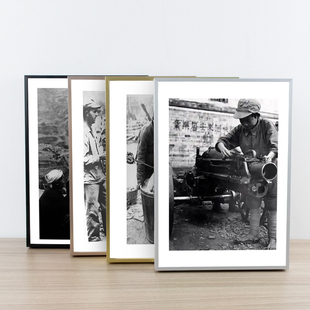 家用老照片铝合金相框空框大80年代可以放多张照片的怀旧挂墙展示