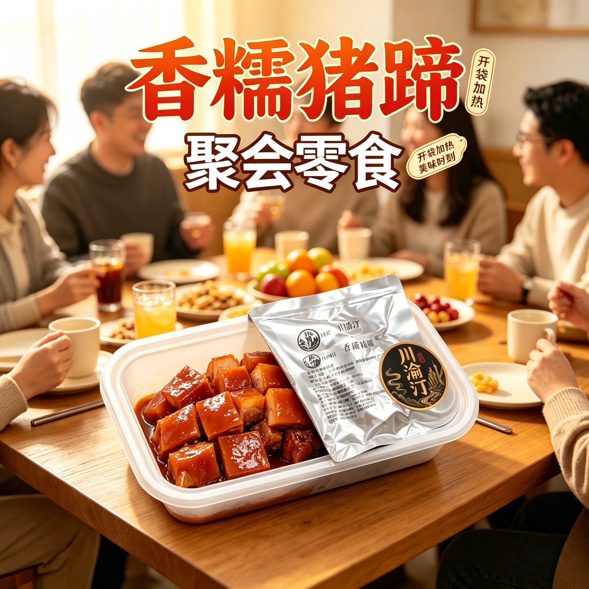 川渝汀香糯猪蹄辣卤即食预制菜图片