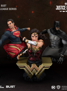 野兽王国DC正义联盟超人蝙蝠侠神奇女侠雕像手办周边新年礼物