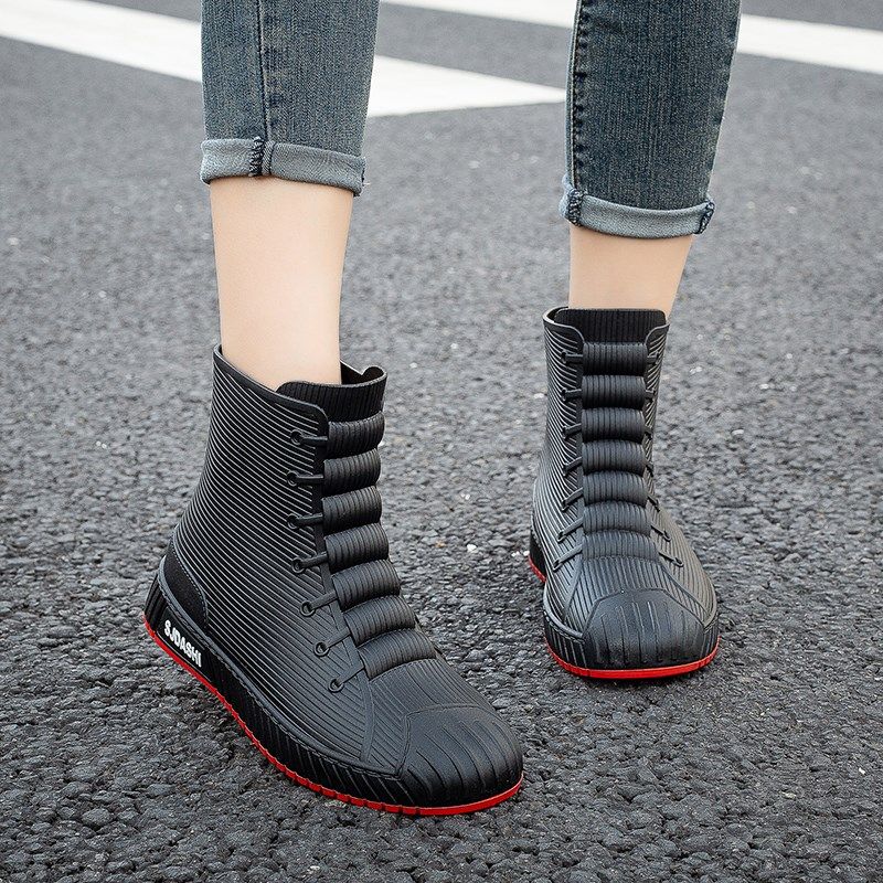 雨女款尚穿水防水滑短筒厨胶鞋男底加鞋时外工作鞋女防房软绒,居家日用,雨鞋/雨靴,淘宝优惠券,粉丝福利购,淘宝优惠卷