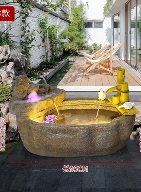 假山流水喷泉室内装饰品户外庭院阳台造景鱼池摆件循环水园林景观