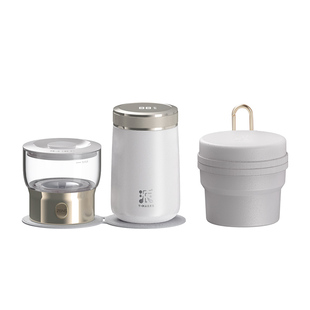 哲品派杯单人玻璃泡茶杯茶水分离保温杯户外露营旅行功夫茶具套装