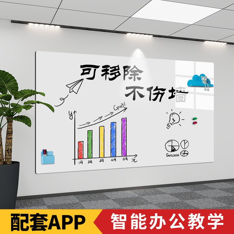 白板墙贴办公教学写字板磁力黑板磁吸板磁性儿童家用涂鸦墙软白板,3C数码配件,USB多功能数码宝,淘宝优惠券,粉丝福利购,淘宝优惠卷