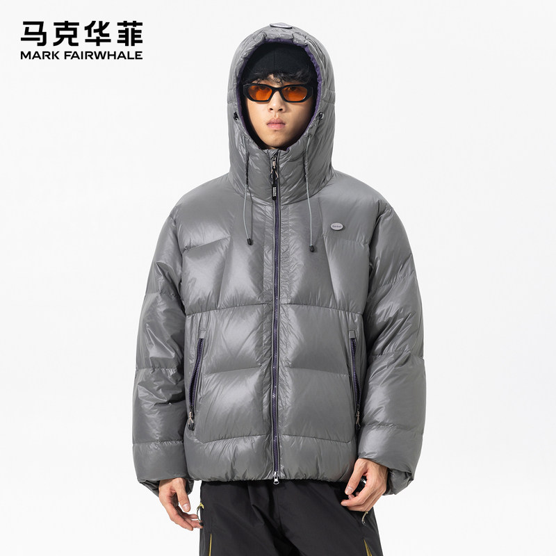马克华菲短款连帽羽绒服男2025冬季新款休闲简约保暖防寒上衣外套,男装,羽绒服,淘宝优惠券,粉丝福利购,淘宝优惠卷