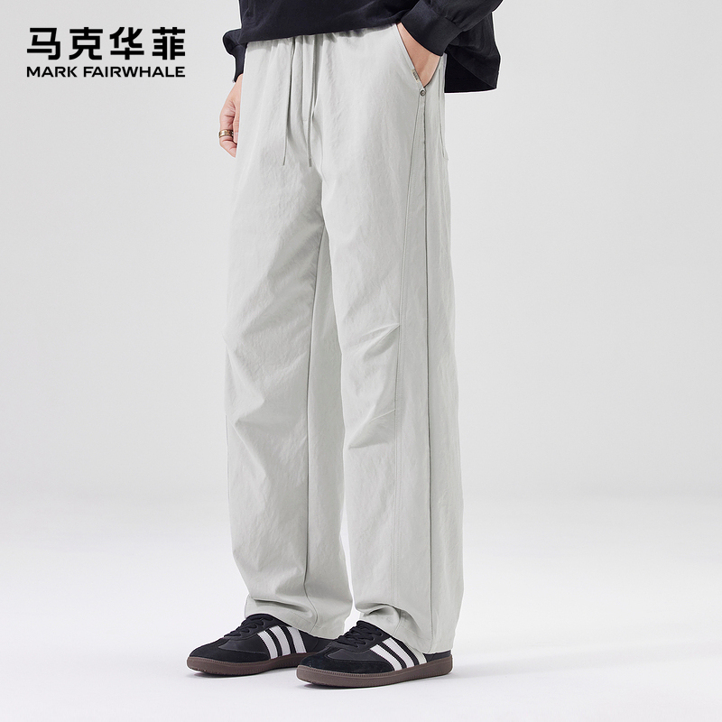 马克华菲男休闲裤长裤直筒纯色