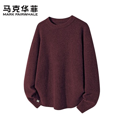 马克华菲毛衣男士圆领休闲宽松