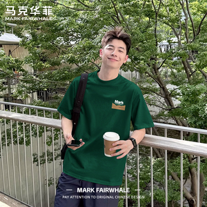 马克华菲纯棉亲肤透气短袖T恤男