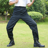 2025男士四季可穿户外劳保作训裤黑色暗格多兜保安工作裤耐磨透气，男装休闲裤，星座1712-3