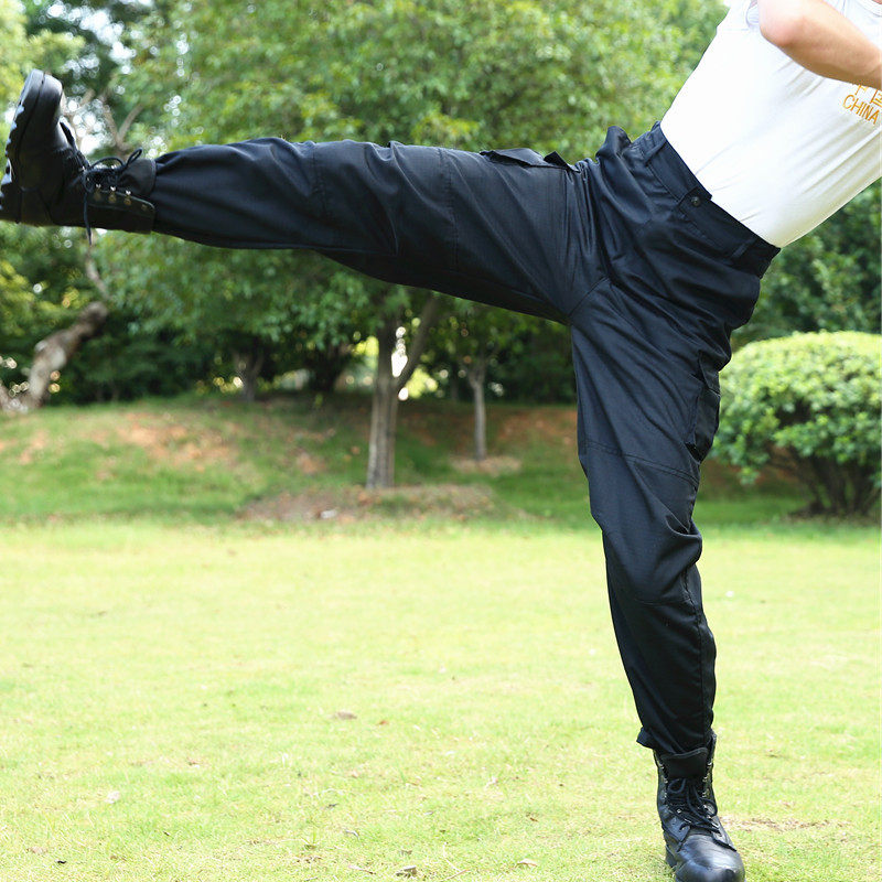 2025男士四季可穿户外劳保作训裤黑色暗格多兜保安工作裤耐磨透气，男装休闲裤，星座1712-3